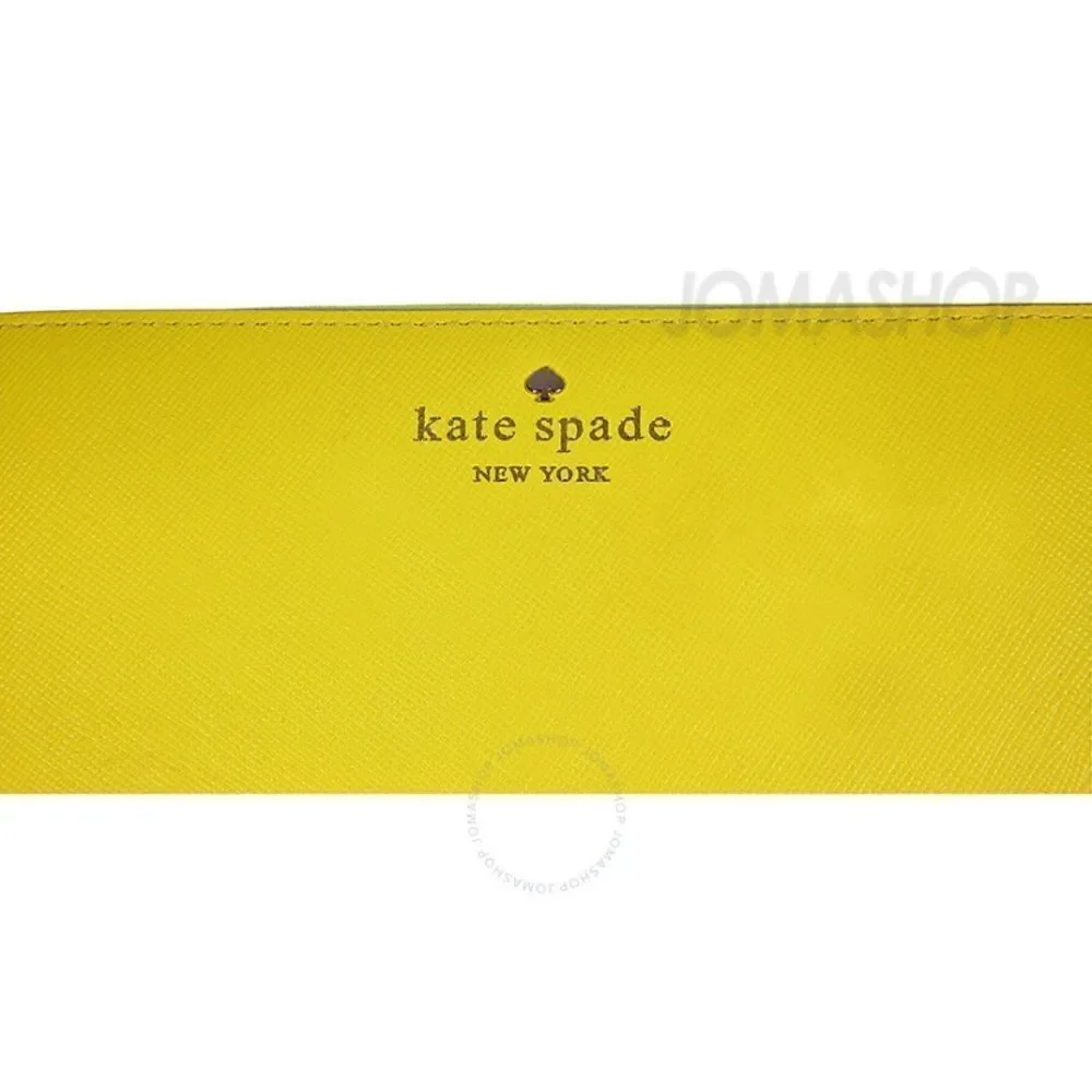 KATE SPADE New York Cherry Lane Lacey Wallet - Vivid Yellow Impeccable